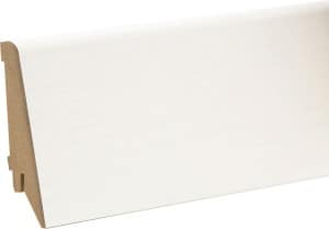 Plinta MDF gama Motion. Plinta furnir alb 80 mm.