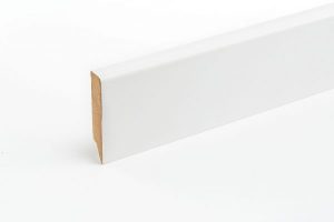 Plinta alba MDF 80 mm gama Ambition.