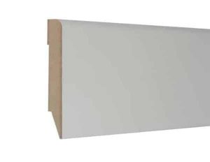 Plinta alba MDF model Ambition 69 mm.